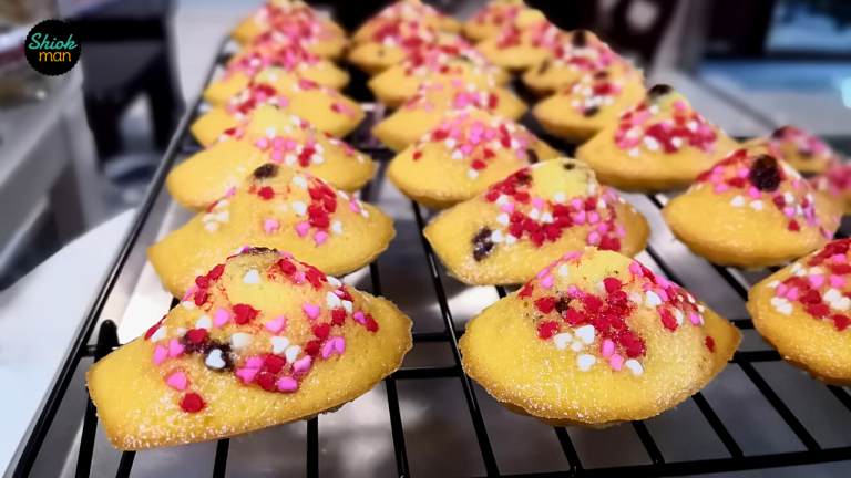 Chocolate Rice and Sprinkles Madeleine